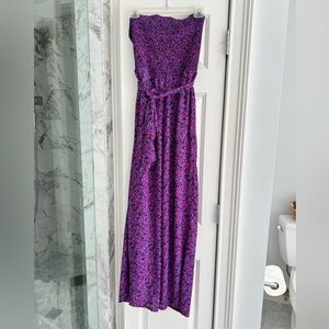 NWT Vince Camuto purple floral jumpsuit
